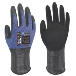 Wonder Grip WG-1875 Dexcut Cut-Resistant Gloves Blue Small