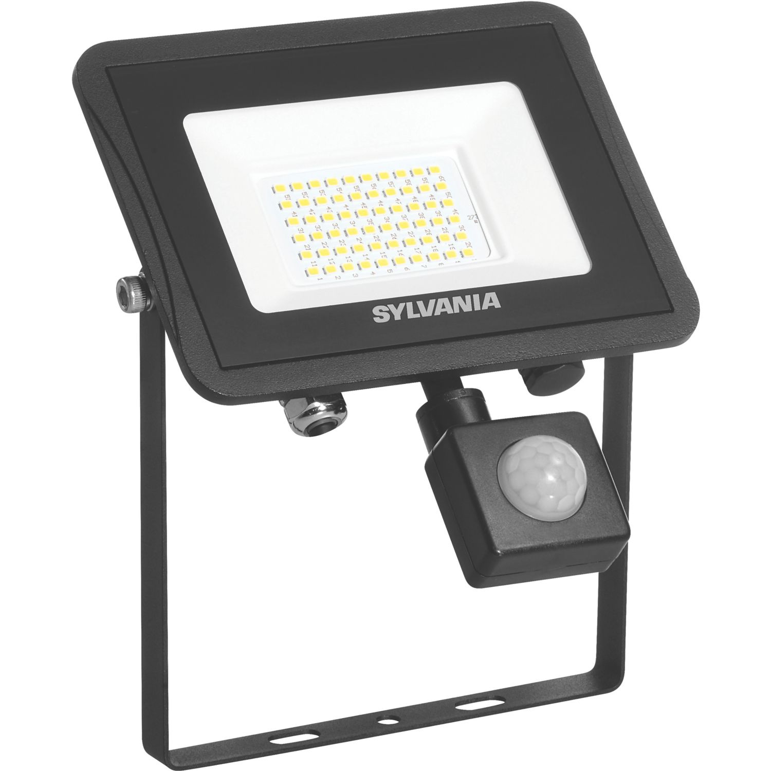Sylvania SylFlood Outdoor LED Floodlight With PIR Sensor Black 43W 5000lm (768VN)
