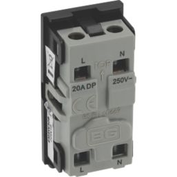 British General  20A Modular DP Boiler Switch Black