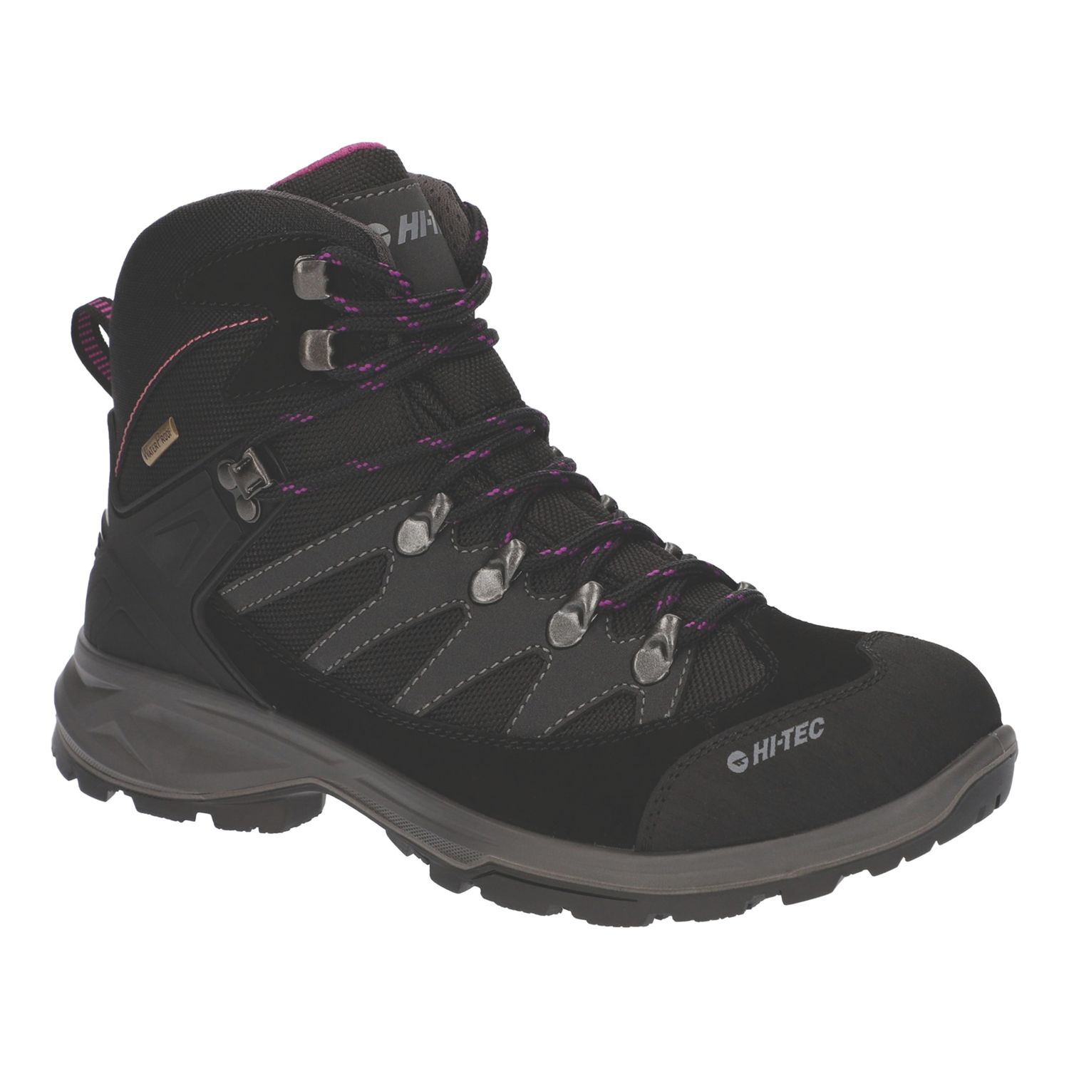 Hi-Tec Clamber Size 7 Womens Grey Waterproof Non Safety Work Boots (768XL)