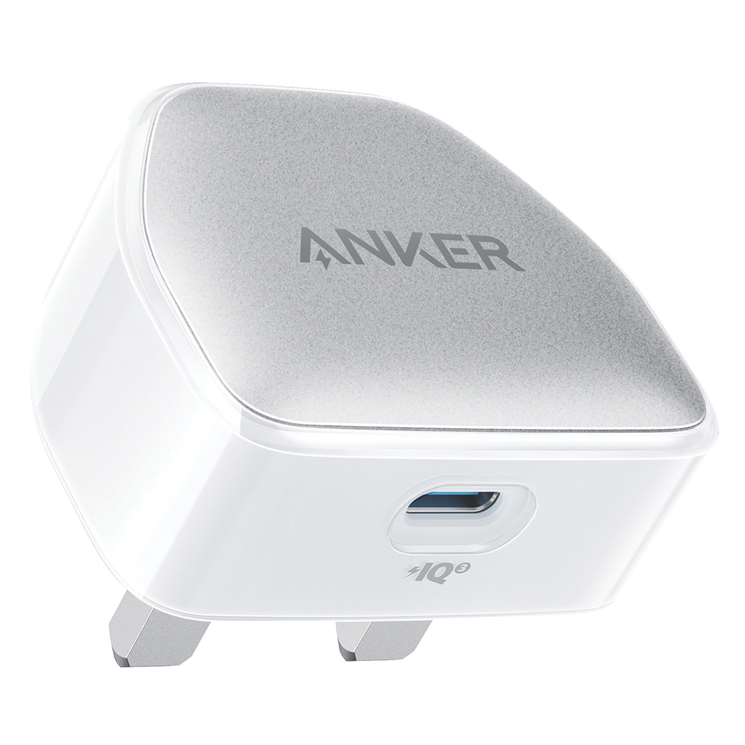 Anker 1-Outlet Type C Plug-In 511 Charger (Nano Pro) PD White 3ft C-I Bundle 3A (768YC)