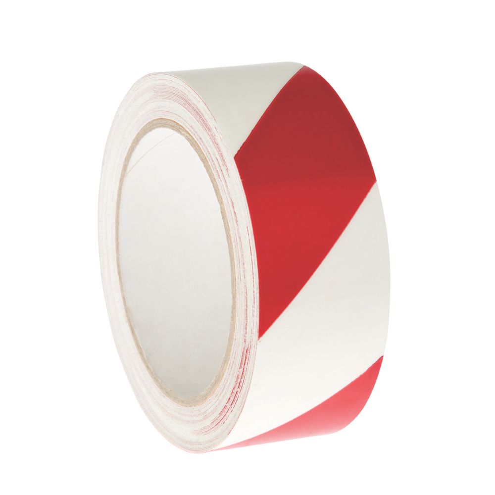 50mm x 33m F/R White Low Tack PVC Tape