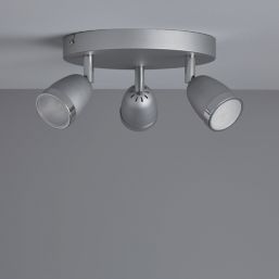Essentials Apheliotes Round 3-Light Spotlight Silver