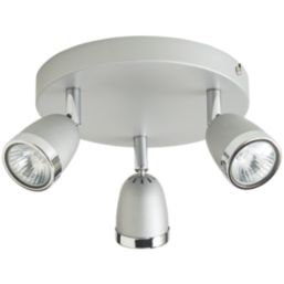 Essentials Apheliotes Round 3-Light Spotlight Silver