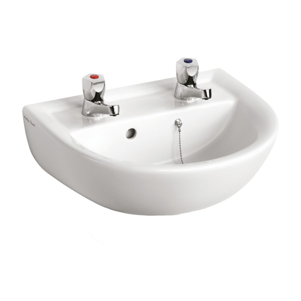 Armitage Shanks Sandringham 21 Basin 2 Tap Holes 450mm