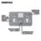 Essentials  13A 2-Gang 2-Pole Switched Metal Clad Socket + 3A 30W 2-Outlet Type A & C USB Charger with White Inserts