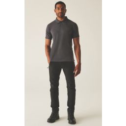 Regatta Pro 50 / 50 Pique Polo Shirt Solid Grey X Small 36.2" Chest