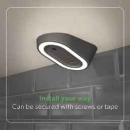 4lite Hampton Wedge LED Black Warm White Under Cabinet Lights Without Bezel 8.3W 85lm 3 Pack