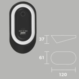 4lite Hampton Wedge LED Black Warm White Under Cabinet Lights Without Bezel 8.3W 85lm 3 Pack