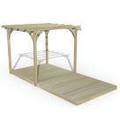 Forest Ultima 16' x 8' (Nominal) Flat Pergola & Decking kit