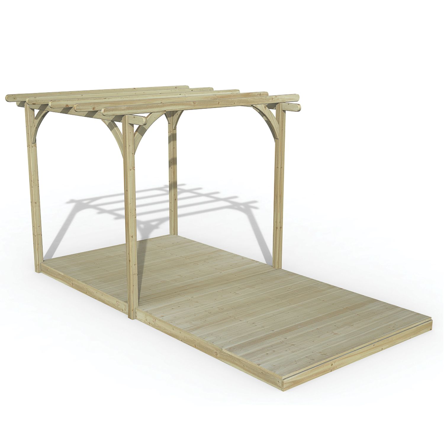 Forest Ultima 16' x 8' (Nominal) Flat Pergola & Decking kit (769FL)