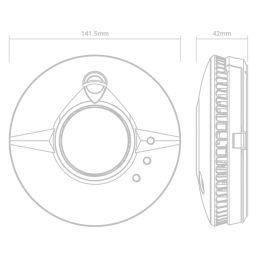 FireAngel Pro Connected FP1640W2-R Mains Interlinked Multi-Sensor Smart Smoke Alarm