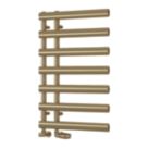 Reina 780mm x 500mm 775BTU Brass Flat Designer Towel Radiator