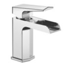 Refurb Bristan Elegance Waterfall Chrome 155mm Standard Lever Mono Basin Mixer Tap  With Clicker Waste