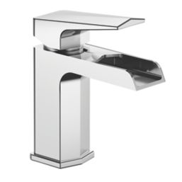 Refurb Bristan Elegance Waterfall Chrome 155mm Standard Lever Mono Basin Mixer Tap  With Clicker Waste