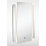 Sensio Gatsby Rectangular Illuminated Art Deco Bathroom Mirror With 1842lm LED Light 900mm x 600mm