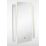 Sensio Gatsby Rectangular Illuminated Art Deco Bathroom Mirror With 1842lm LED Light 900mm x 600mm