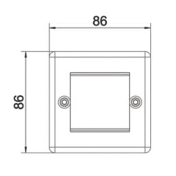 LAP  2-Module Modular Faceplate Antique Brass