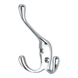 Essentials Tri-Hooks Polished Chrome 100mm 5 Pack