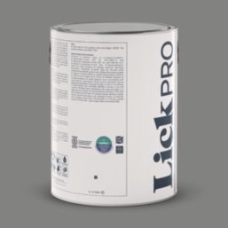 LickPro  5Ltr Grey RAL 7037 Vinyl Matt Emulsion  Paint