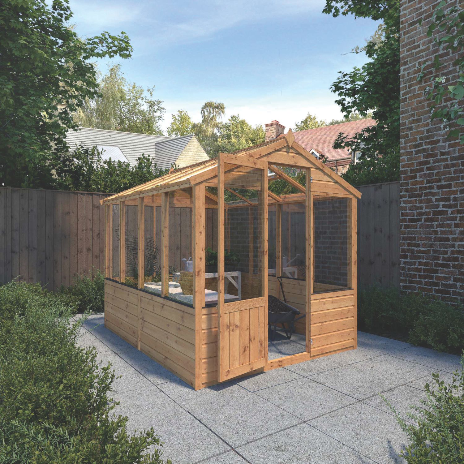 Mercia Traditional 6' x 8' (Nominal) Timber Greenhouse (769YL)