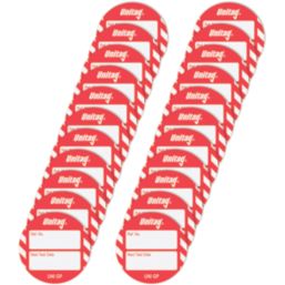 Scafftag  Unitag Inserts (Red) 20 Pack