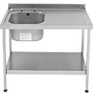 Mini 1 Bowl Stainless Steel Catering Sink  1000mm x 600mm