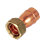 Yorkshire  Copper Solder Ring Straight Tap Connector 22mm x 3/4"