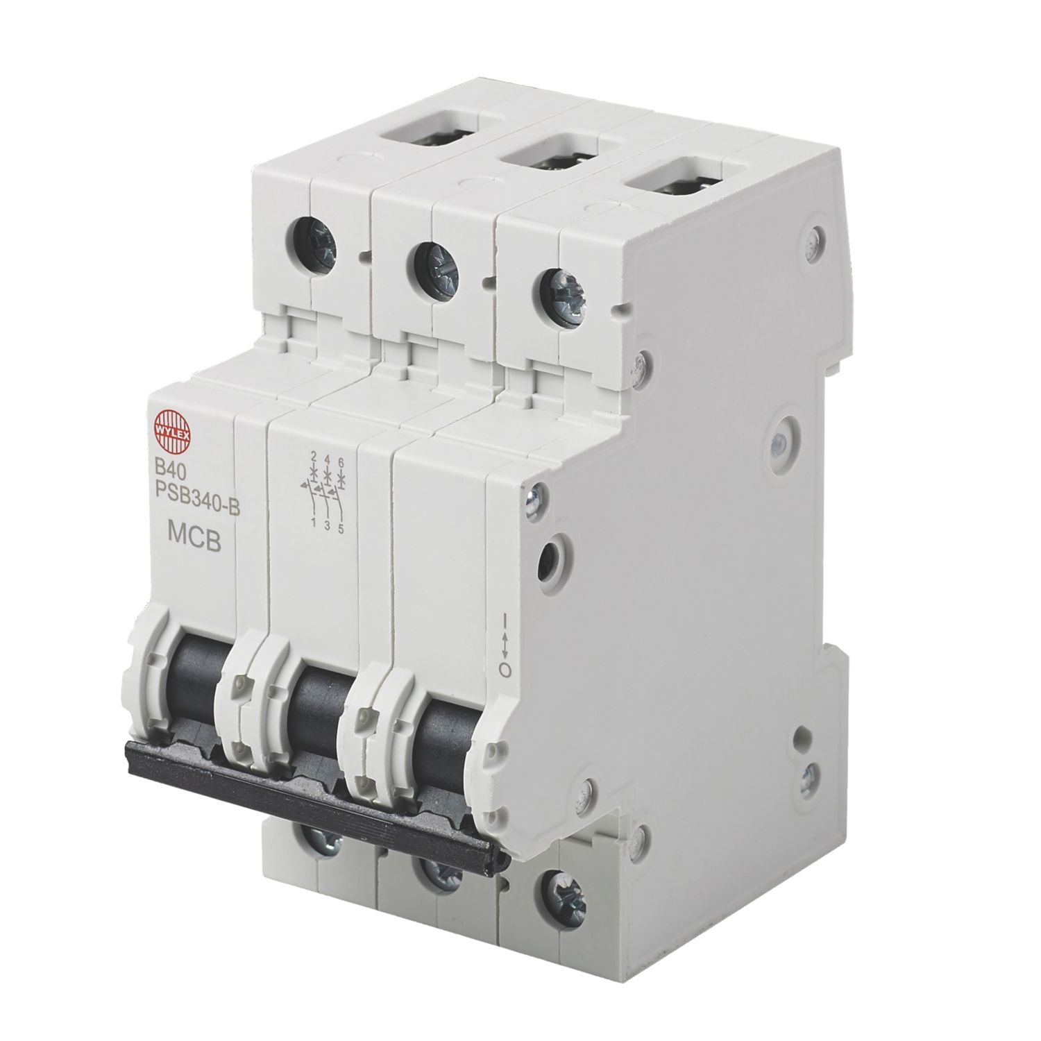Wylex 40A TP B Curve 3-Phase MCB (7708P)