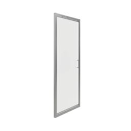 Essentials Framed Rectangular In-Fold Shower Door Chrome 760mm x 1850mm