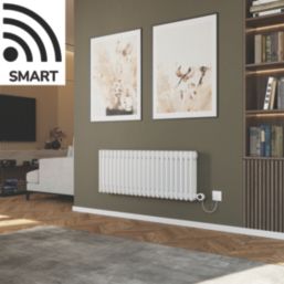 Azur Duke 900W 3-Column Electric Radiator 400mm x 1010mm White 3072BTU