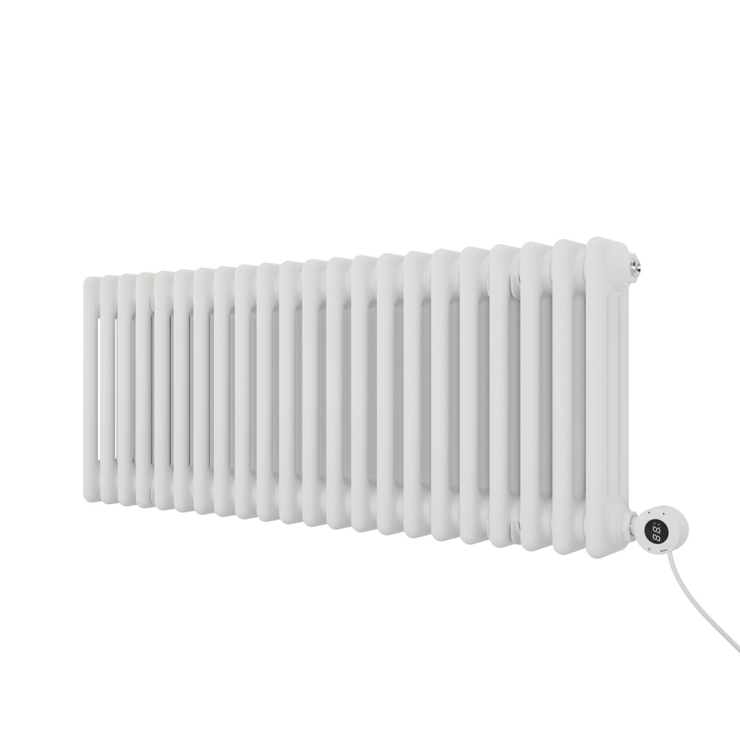 Azur Duke 900W 3-Column Electric Radiator 400mm x 1010mm White 3072BTU (770AC)