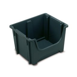 Barton 50Ltr 400mm x 600mm x 270mm Grey Storage Bin
