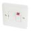 Hager Sollysta WMSSU83N 13A Switched Fused Spur with LED White