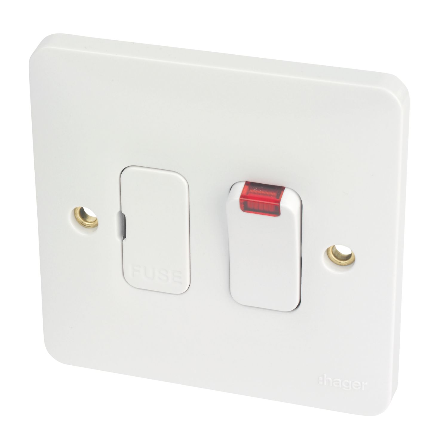 Hager Sollysta WMSSU83N 13A Switched Fused Spur with LED White (770AM)