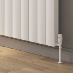 Reina Loco Double 600mm x 850mm 3161BTU White Horizontal Designer Radiator