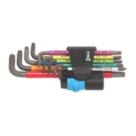 Wera 967/9 TX Multicolour HF 1 Metric & TX Long L-Key Set 9 Pcs
