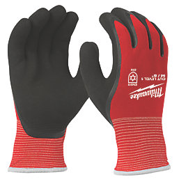 Milwaukee Winter Cut Level 1 Gloves Red/Black Medium