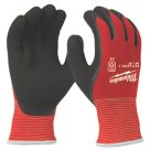 Milwaukee Winter Cut Level 1 Gloves Red/Black Medium