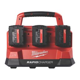 Milwaukee M18 PC6 Packout 18V Li-Ion RedLithium 6 Bay Rapid Charger