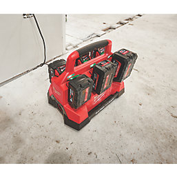 Milwaukee M18 PC6 Packout 18V Li-Ion RedLithium 6 Bay Rapid Charger
