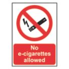Essentials "No E-Cigarettes Allowed" Sign 210mm x 148mm