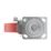 Essentials Industrial Braked Swivel Castor 200mm Red