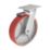 Essentials Industrial Braked Swivel Castor 200mm Red