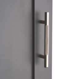Elite Knobs & Handles Kensington Knurled T Bar Handle Brushed Nickel 148mm