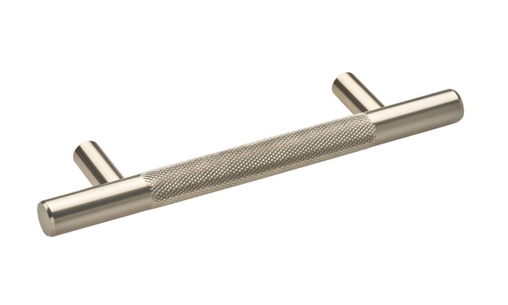 Elite Knobs & Handles Kensington Knurled T Bar Handle Brushed Nickel