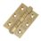 Smith & Locke  Brass Grade 7 Fire Rated Ball Bearing Door Hinges 76mm x 51mm 2 Pack