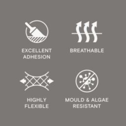 LickPro 5Ltr Smooth Grey 09 Masonry Paint