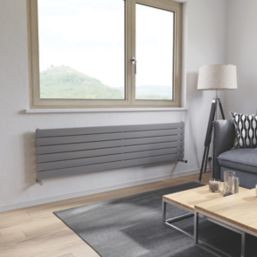 Ximax Oceanus 445mm x 1800mm 3017BTU Silver Horizontal Designer Radiator