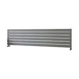 Ximax Oceanus 445mm x 1800mm 3017BTU Silver Horizontal Designer Radiator